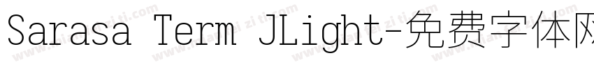Sarasa Term JLight字体转换